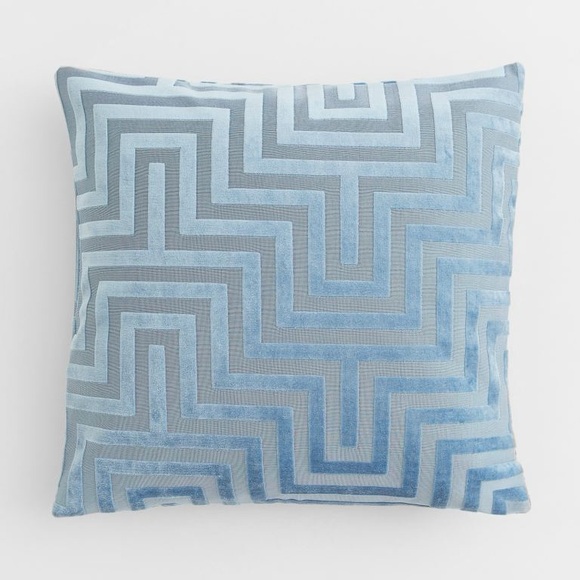 Pair of Geometric Velvet Cushion Cover - Picture 1 of 2